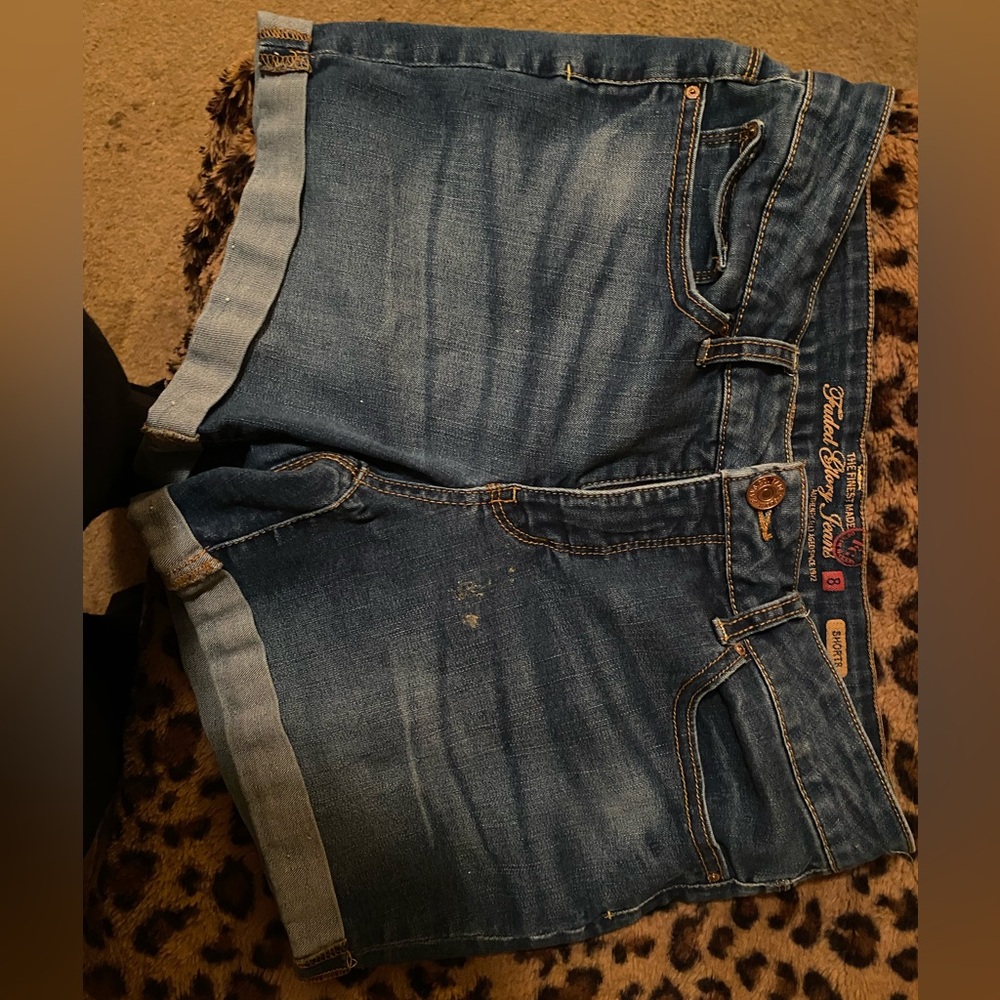 Faded Glory Dark Blue Denim Shorts